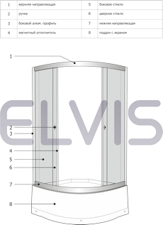 Душевой уголок с поддоном