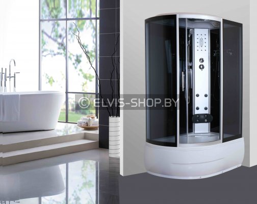 Душевой бокс PG8512H GRAY ЛЕВОСТОРОННИЙ