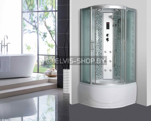 Душевой бокс с орнаментом PG900H FROST