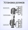 Установка роликов для душевой кабины